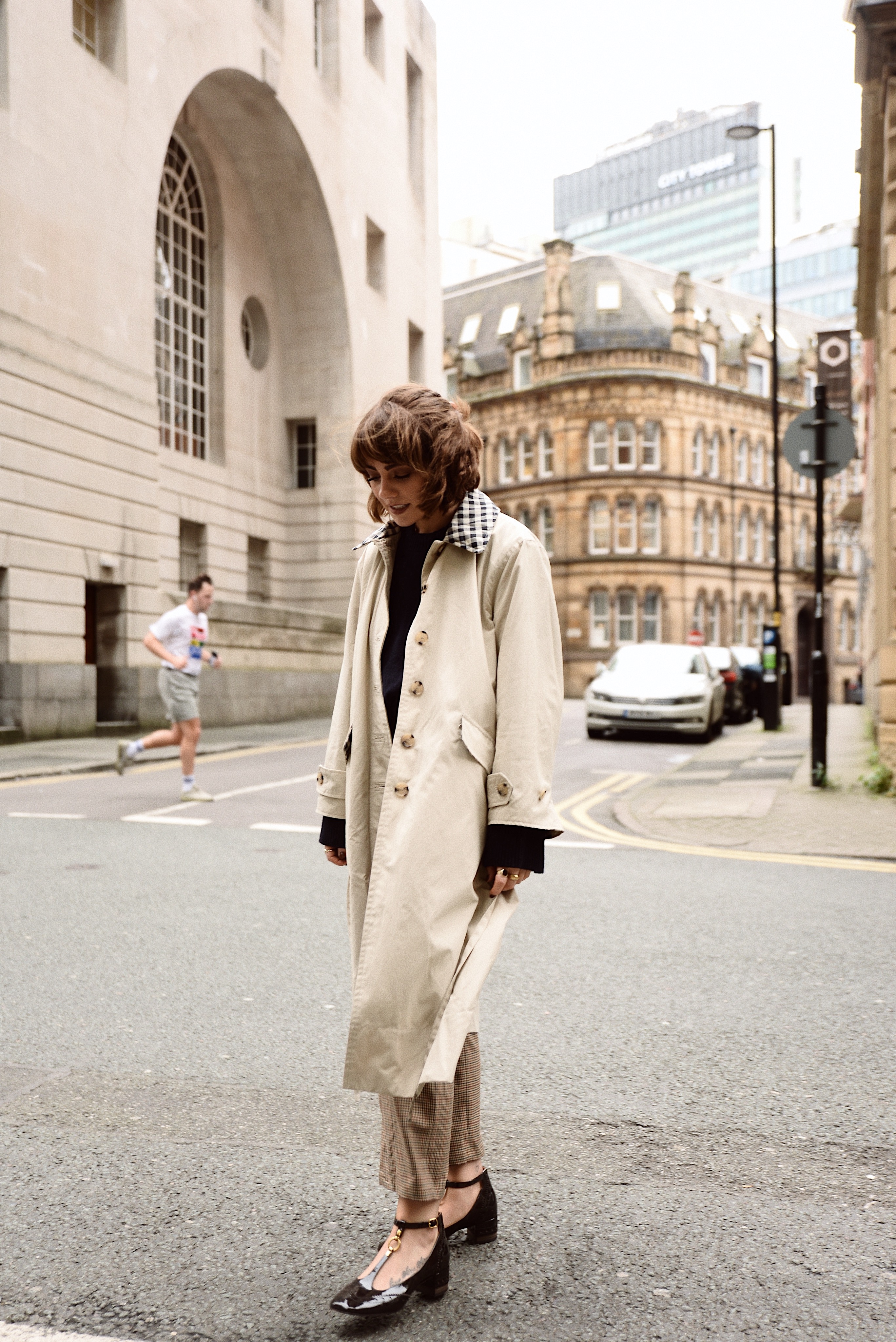 Travel trench hotsell coat