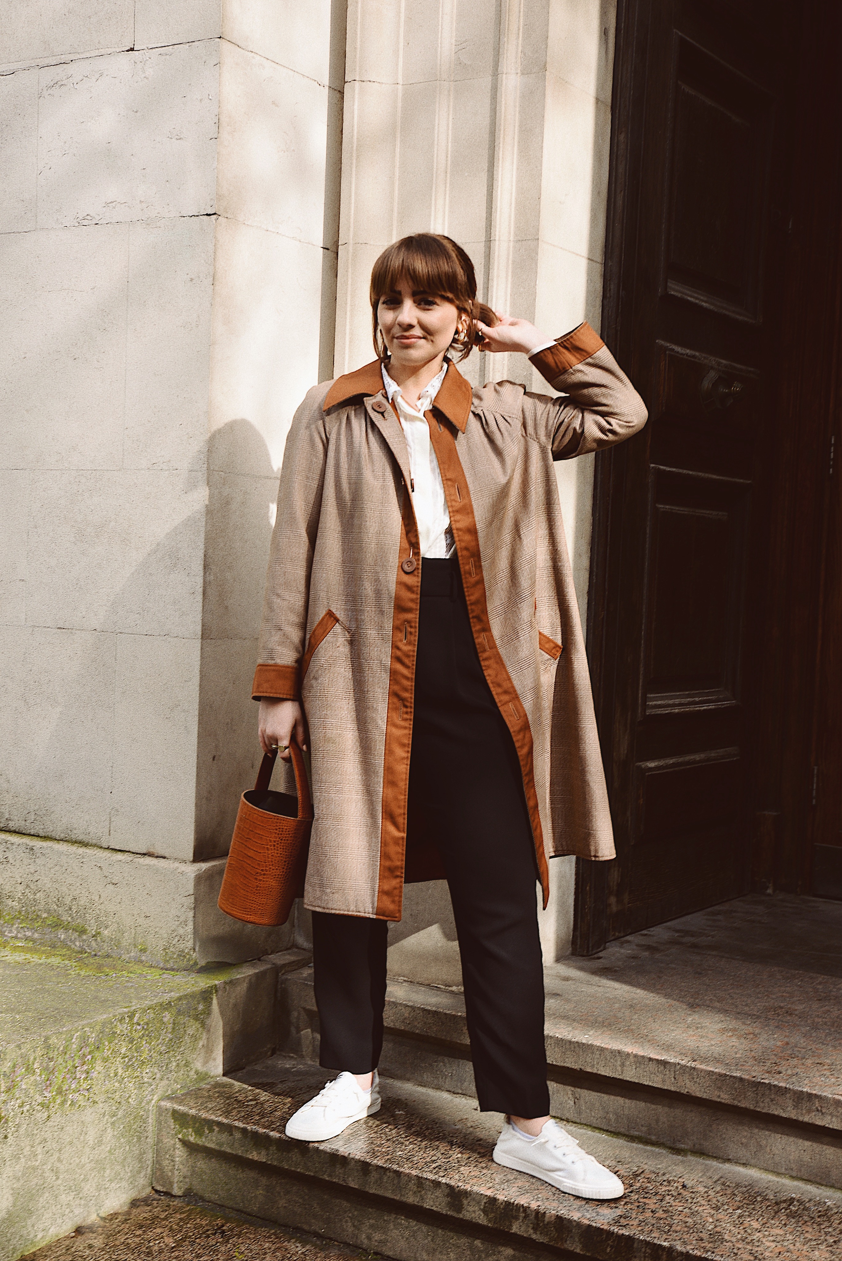 Vintage Trench Coats and Dresses